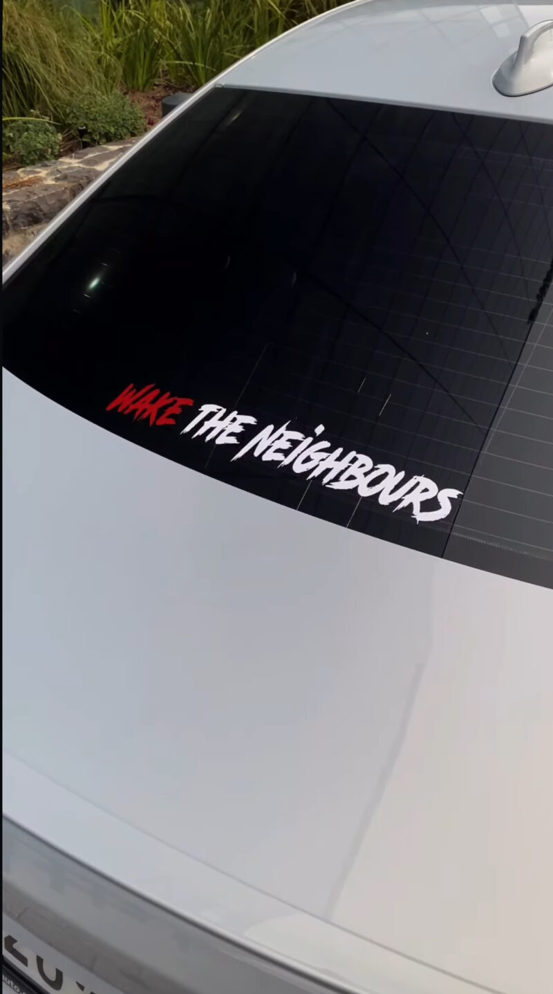 Wake The Neighbours Sticker - Image 2