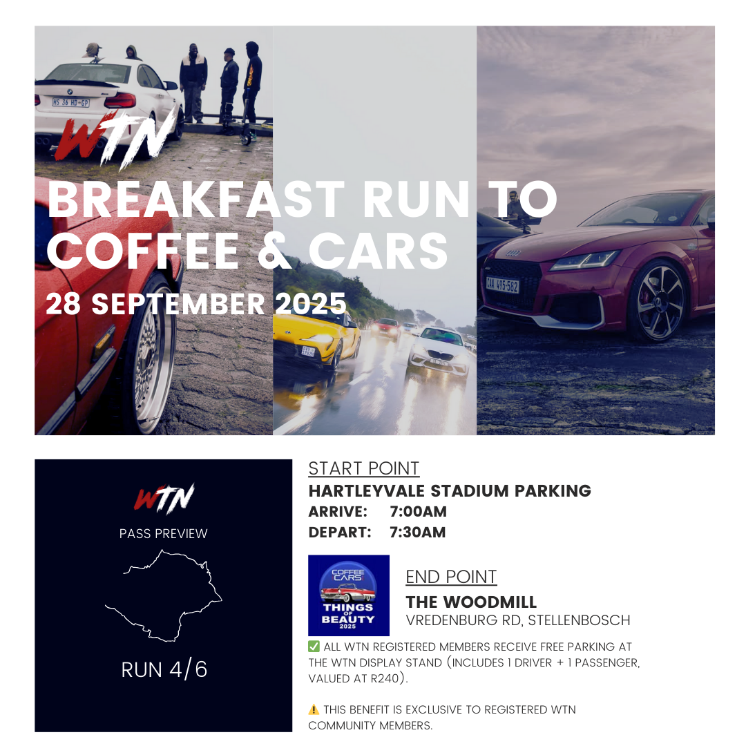 🚗💨 WTN Breakfast Run #4 x Coffee & Cars 